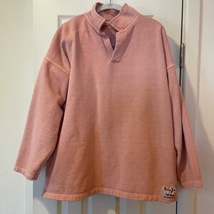 Sloppy Joe Collar 02 Top in Coral Wash